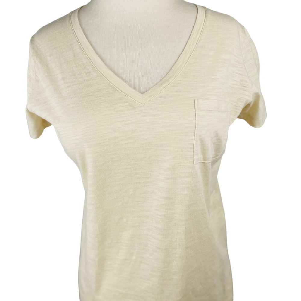 Cotton V-Neck Pocket T-Shirt